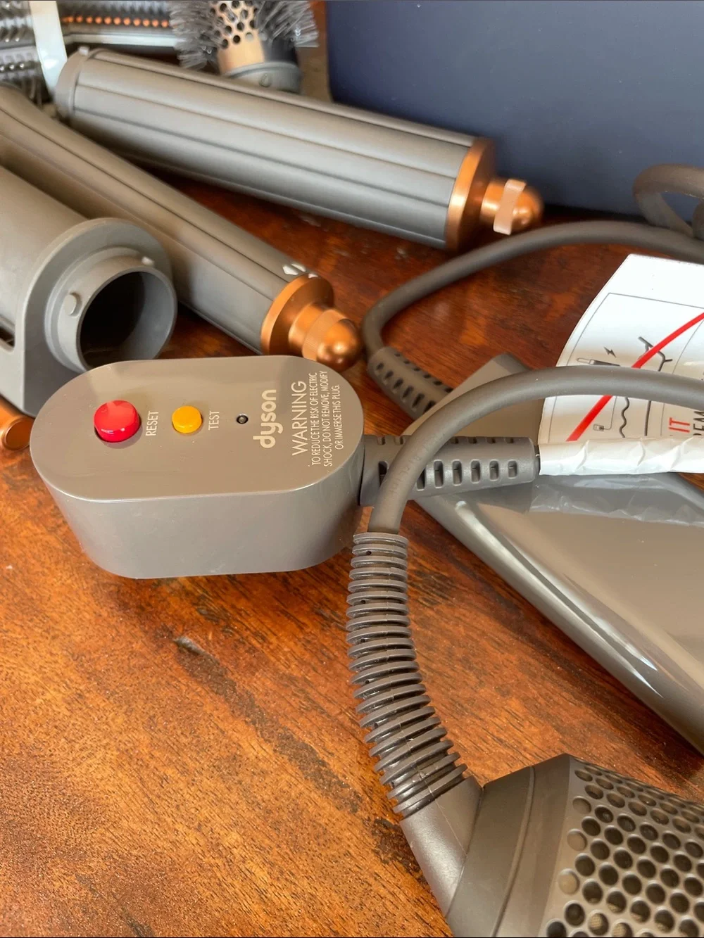 Dyson Grey and Rose Gold Airwrap-Style Styling Wand